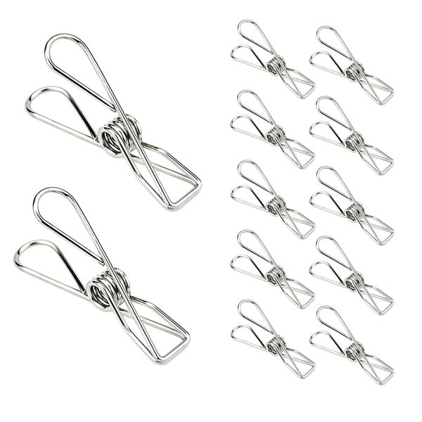 Stainless Steel Laundry Clothes Pins Clips 20 Pack