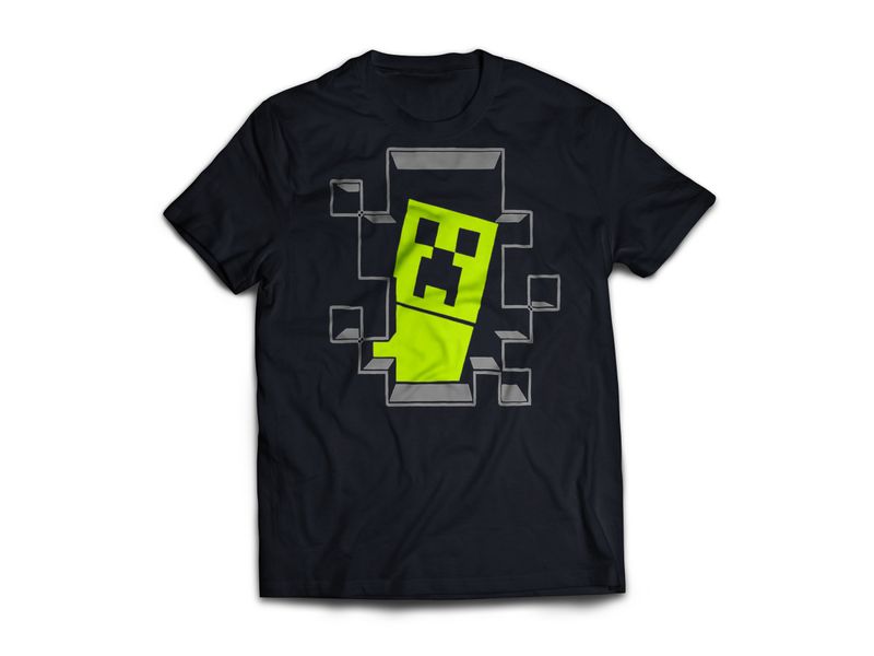 Minecraft Themed Glow in the Dark Creeper T-Shirt