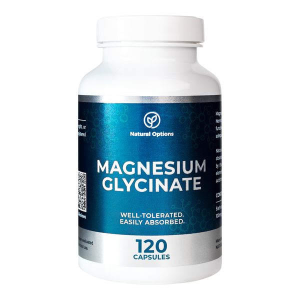 Natural Options Magnesium Glycinate - 120 Capsules