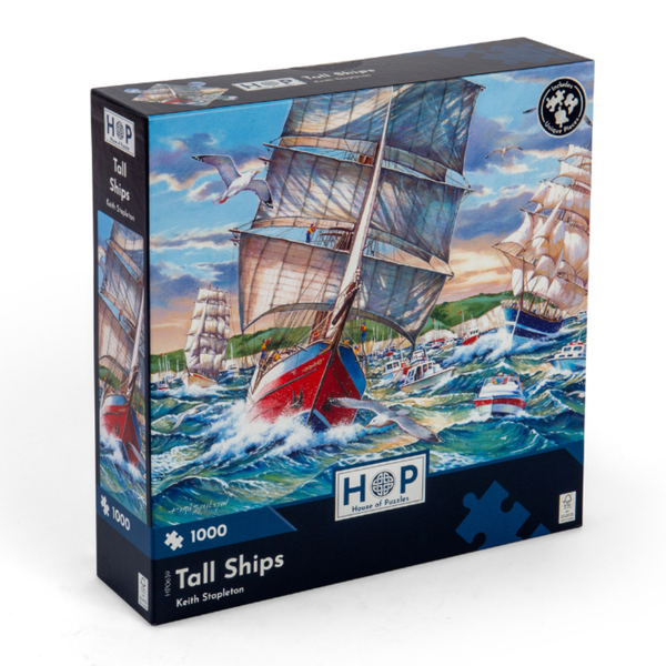 House of Puzzles - Tall Ships - 1000 Piece Jigsaw Puzzle