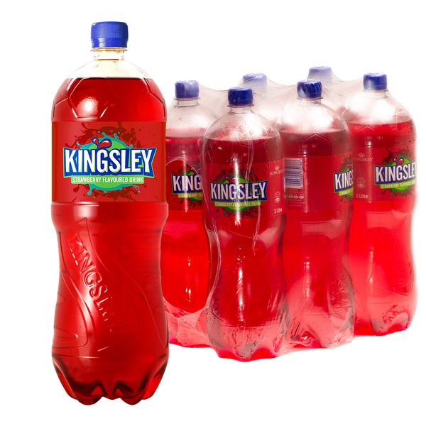 Kingsley Sparkling Soft Drink - Strawberry (6 x 2L)