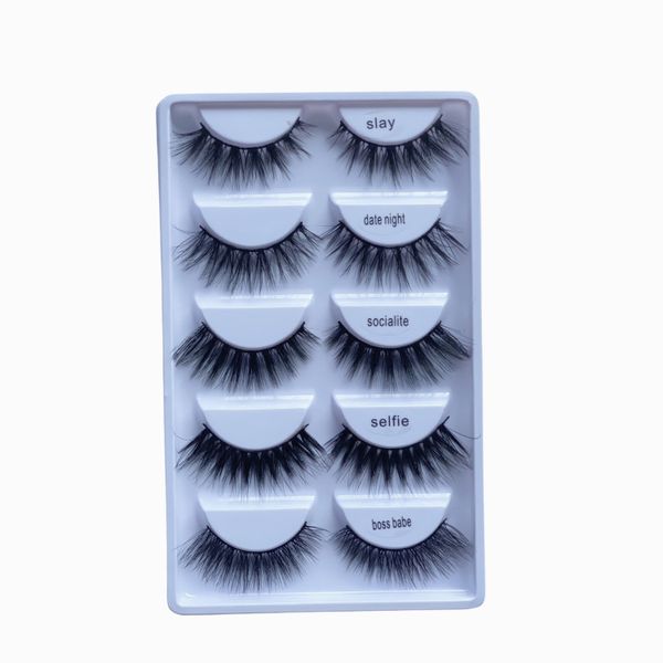 5 pack faux mink lashes
