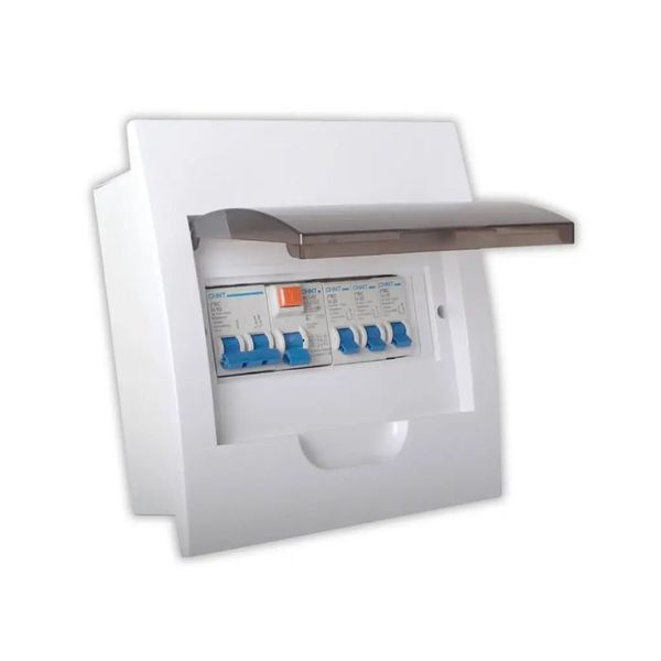 NUR 8Way Flush Complete Distribution Board
