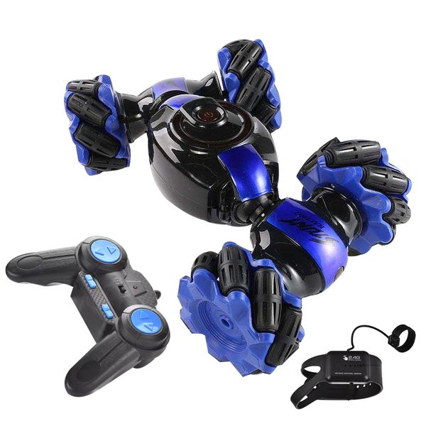 360-Degree Rotating Remote-Controlled Gesture-Sensing Stunt Car