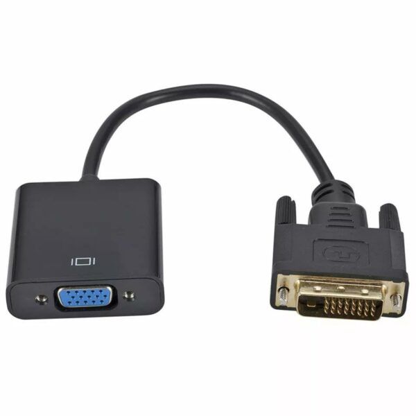 DVI 24+1 Male to VGA 15-Pin Female Video Adapter Converter