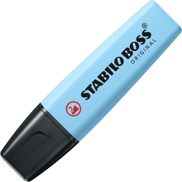 Blue Stabilo Boss Highlighter Pastel Colour X2 image