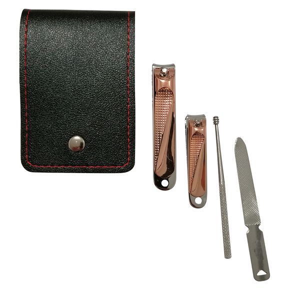 Designer Rose Gold Nail Clipper giftset with accessories - 4pc