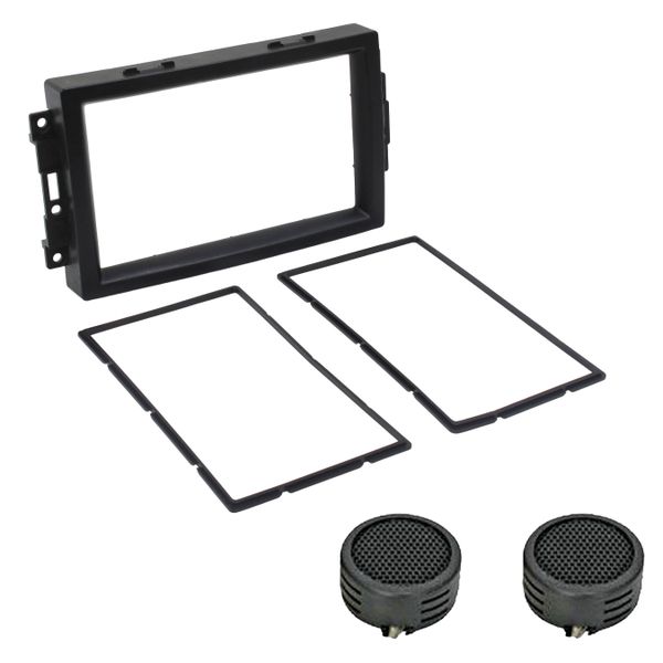 Radio Fascia D/Din Trim Plate for Jeep Rubicon 2006-07 &amp; Evo Tweeters