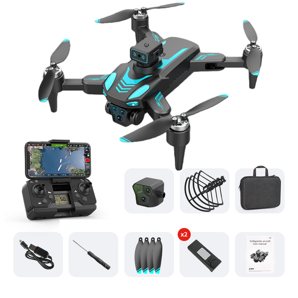 HD Aerial Drone with Brushless Motor-GPS +Optical Flow Positioning,3-Camera