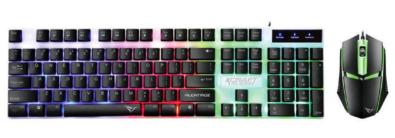 Alcatroz X-Craft XC 1000 Gaming USB Wired Keyboard and Mouse