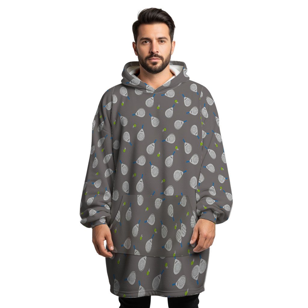Blue Padel Hoogy - Oversized Blanket Hoodie