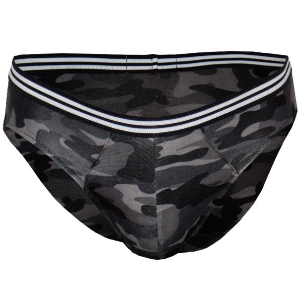 Nucleus Men's Black Camouflage Briefs Single