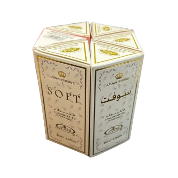 6 x 6ml Al-Rehab Soft Roll On Attar Concentrated Perfume Oil