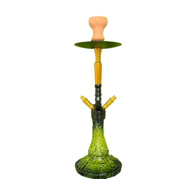 Premium 2 Pipe Hookah - Green
