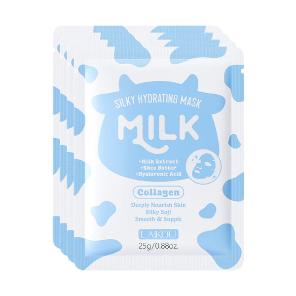 Milk Hydrating Collagen Silky Sheet Masks - Pack of 4 (4×25g)