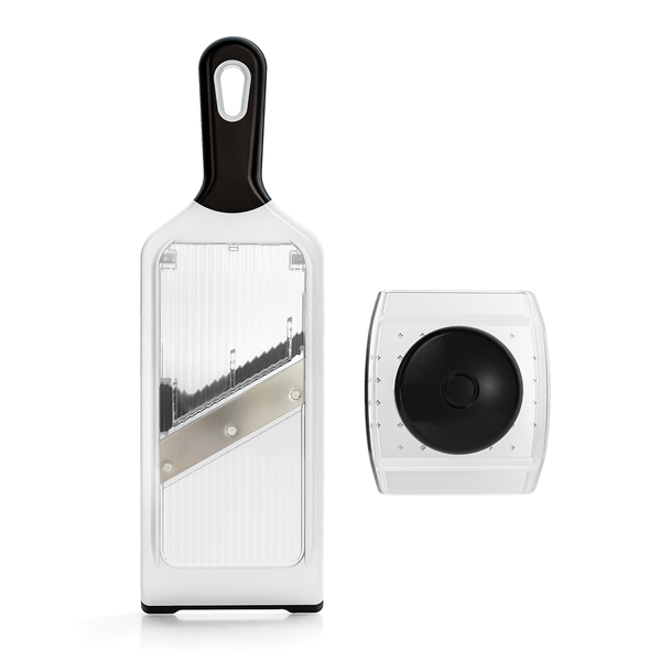 Mandoline Slicer - Silver, White