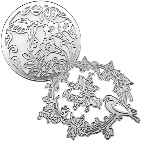 Craft Stationery Hummingbird &amp; Budgie Steel Stencil Set of 2(8.3,9.3cm)