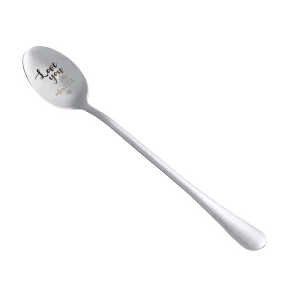 Long Handle Spoon - Gradient Engraving - "Love You for Infini-tea