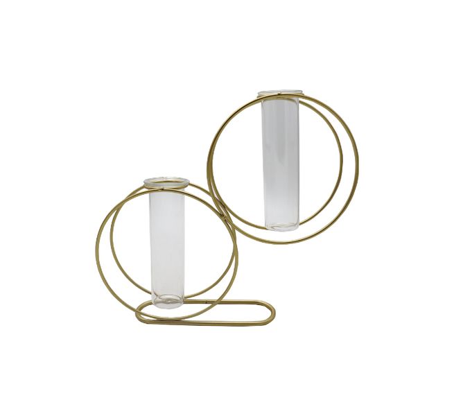 Metal Round Polished Candle Holder