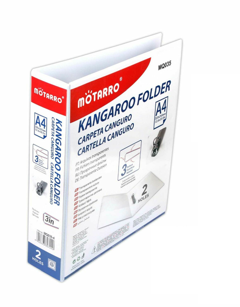 MOTARRO A4 3 inch Ring Binders - Durable PVC/PP File Folders for Office