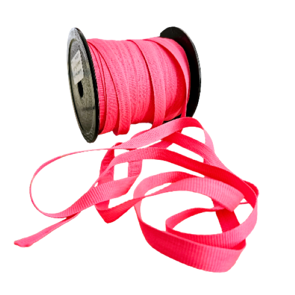 Neon Pink Petersham Ribbon 10mm - 50m roll