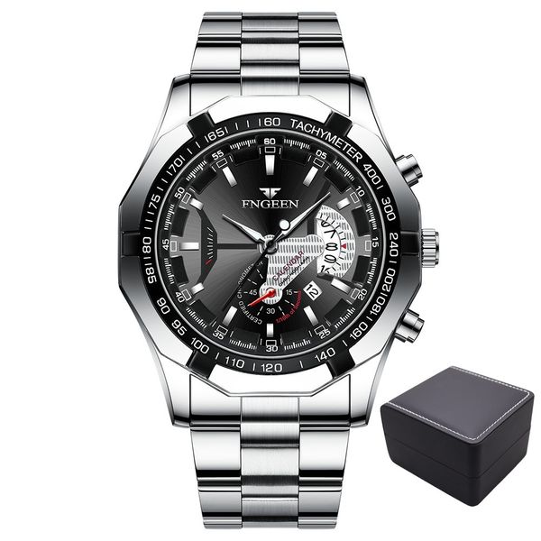 FNGEEN Men Quartz Watches Dial Casual Sports Wristwatch Waterproof