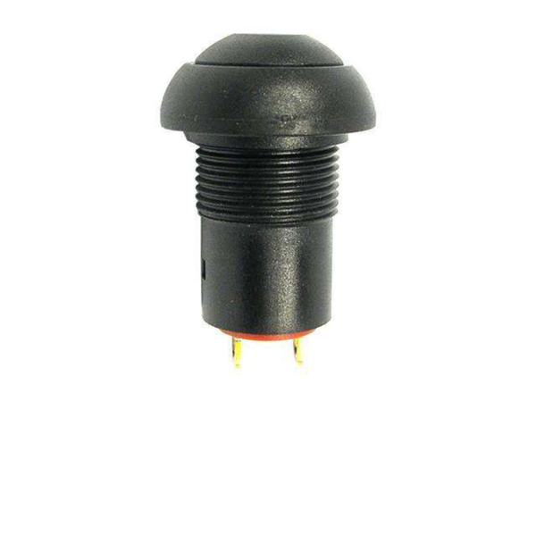 PBRL171ATLE0 IP67 Latching Push Button Switch SPST Ø17.5mm Black