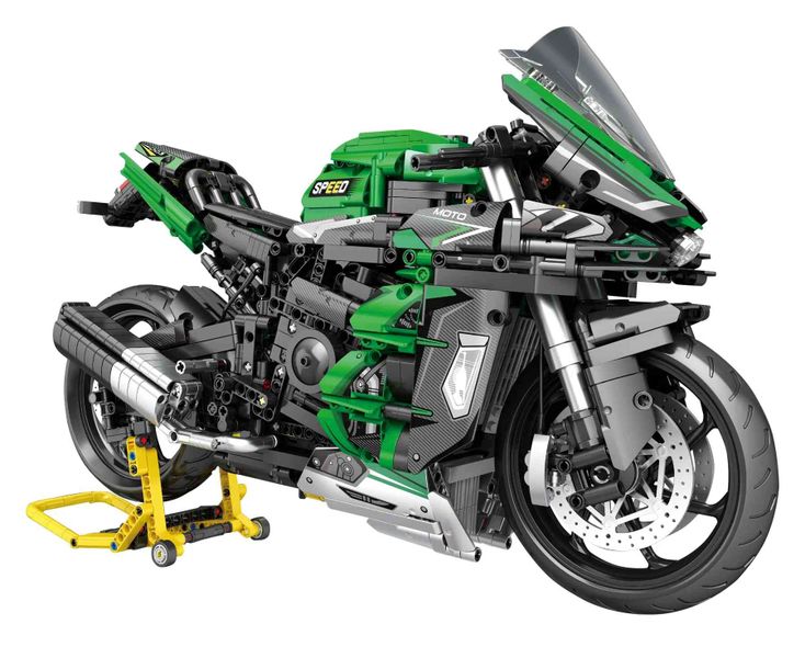Reobrix 1/5 Kawasaki H2 SX SE Motorbike Building Blocks 2088 Pieces- 45cm Long