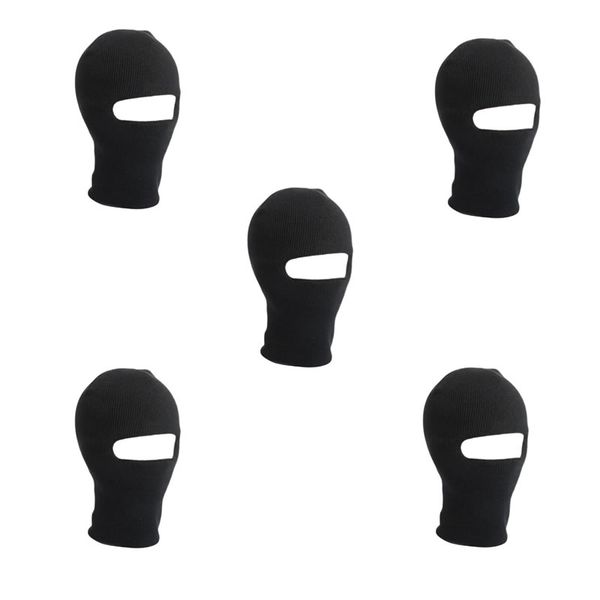 Set Of 5 Full Face Cover Ski Mask Knit Balaclava JG-62
