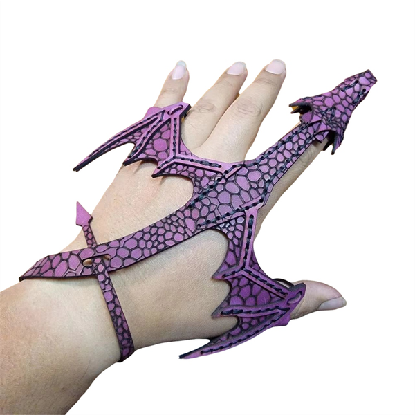 Braided Bracelet Adjustable Hand Dragon Bracelet Purple