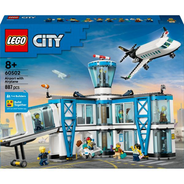 LEGO® City Airport with Airplane - Toy Model Airport Set - 60502