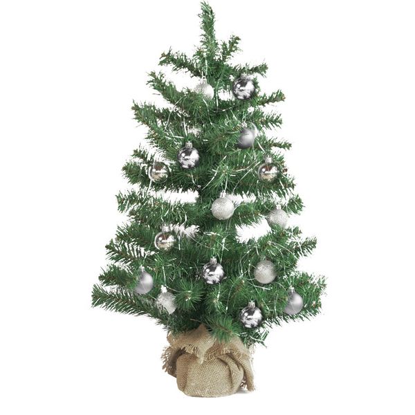Northern Lights 75cm Table Top Christmas Tree with Decorations