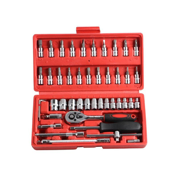 46 Piece Professional Socket Wrench Tool Set