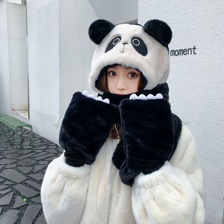 Fluffy 2024 panda hoodie