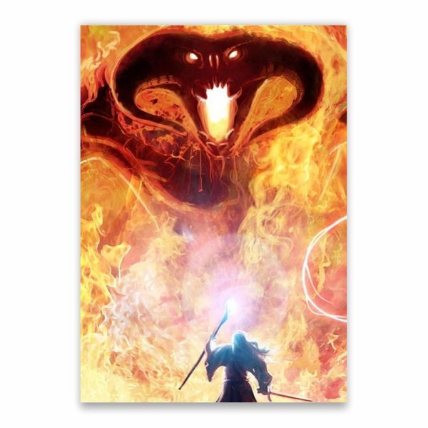 Balrog and Gandalf Poster - A1