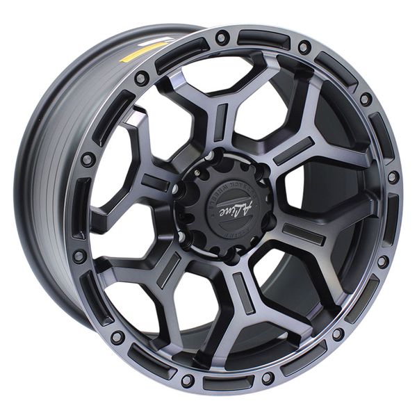 18" Rim - Outlaw 6/139 Alloy Mag Wheels Satin Black Smoked Tint - Set of 4