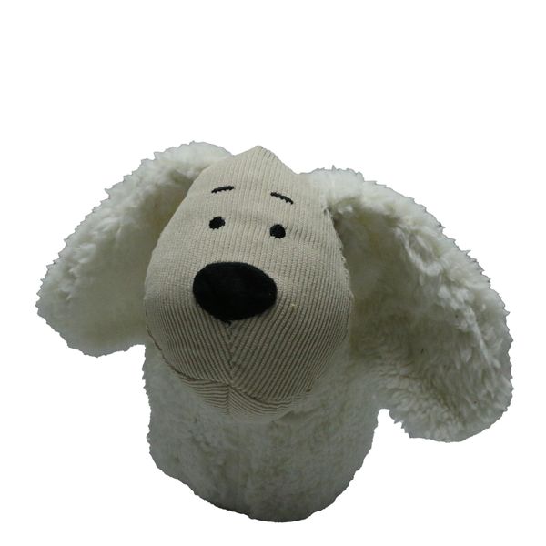 Dog-Themed Plush Doorstop with Stone Filling for Home Décor