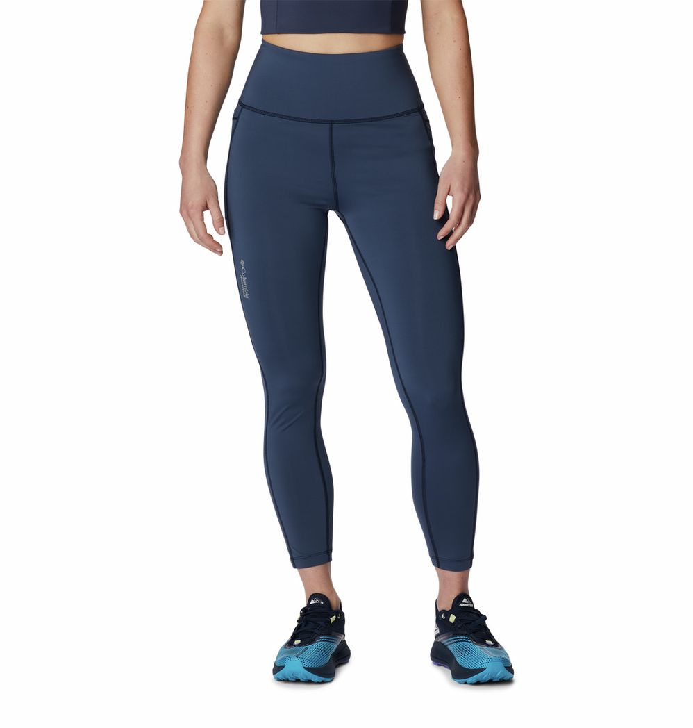 Columbia Women's Endless Trail Running 7/8 Tights - Collegiate