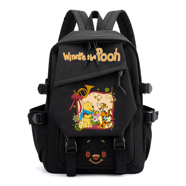 Schoolbag Cute Wennie the Pooh Canvas Student Backpack