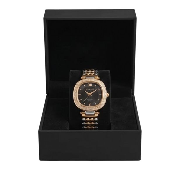 Watch for Women Crystal Studded Bezel Roman Markers and Stainless Steel