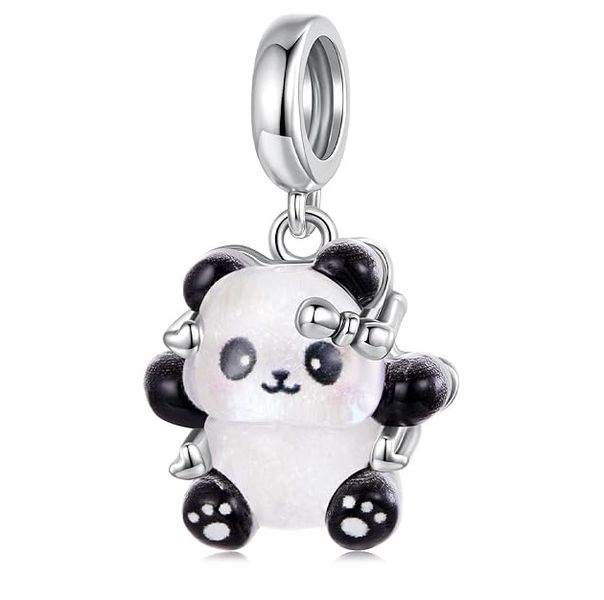 Women's Panda Sterling Silver 925 Bracelet Charm Pendant