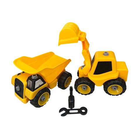 Unleash Your Inner Engineer - Ultimate Take-Apart Construction Vehicle Set Image