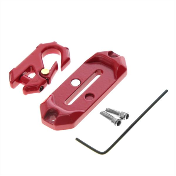 Winch Control Mount Plate Metal Winch Hook Recovery Tool Black