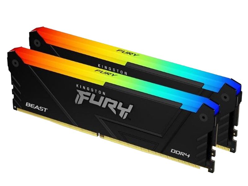 Kingston FURY Beast RGB DDR4 16GB Kit (2x8GB) 3600MT/s Desktop RAM