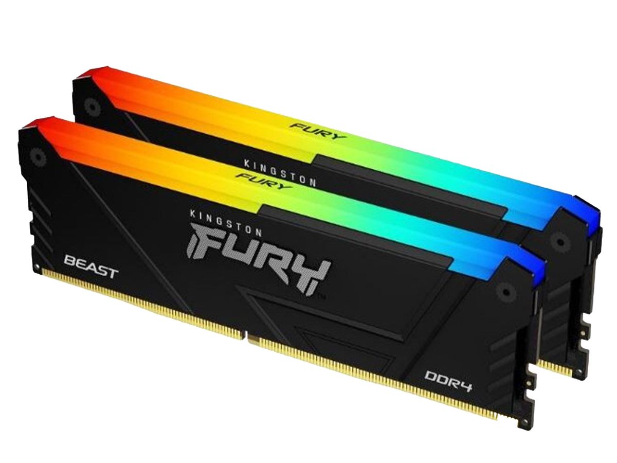 メモリー Kingston FURY BEAST DDR4 16GB (2x8GB) Kingston FURY Beast RGB DDR4 16GB Kit (2x8GB) 3600MT/s Desktop RAM