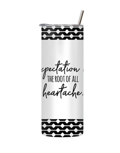 Expectation 20 Oz Tumbler Lid and Straw Motivational Words Graphic Gift 137