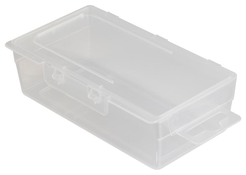 Multicomp Pro (D2) Storage Box, 1 Compartment, Transparent