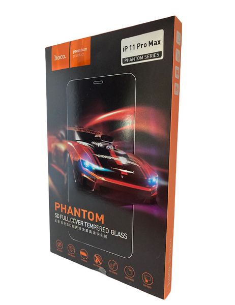 iPhone 11 Pro Max- Hoco Phantom Series 5D Tempered Glass Screen Protector