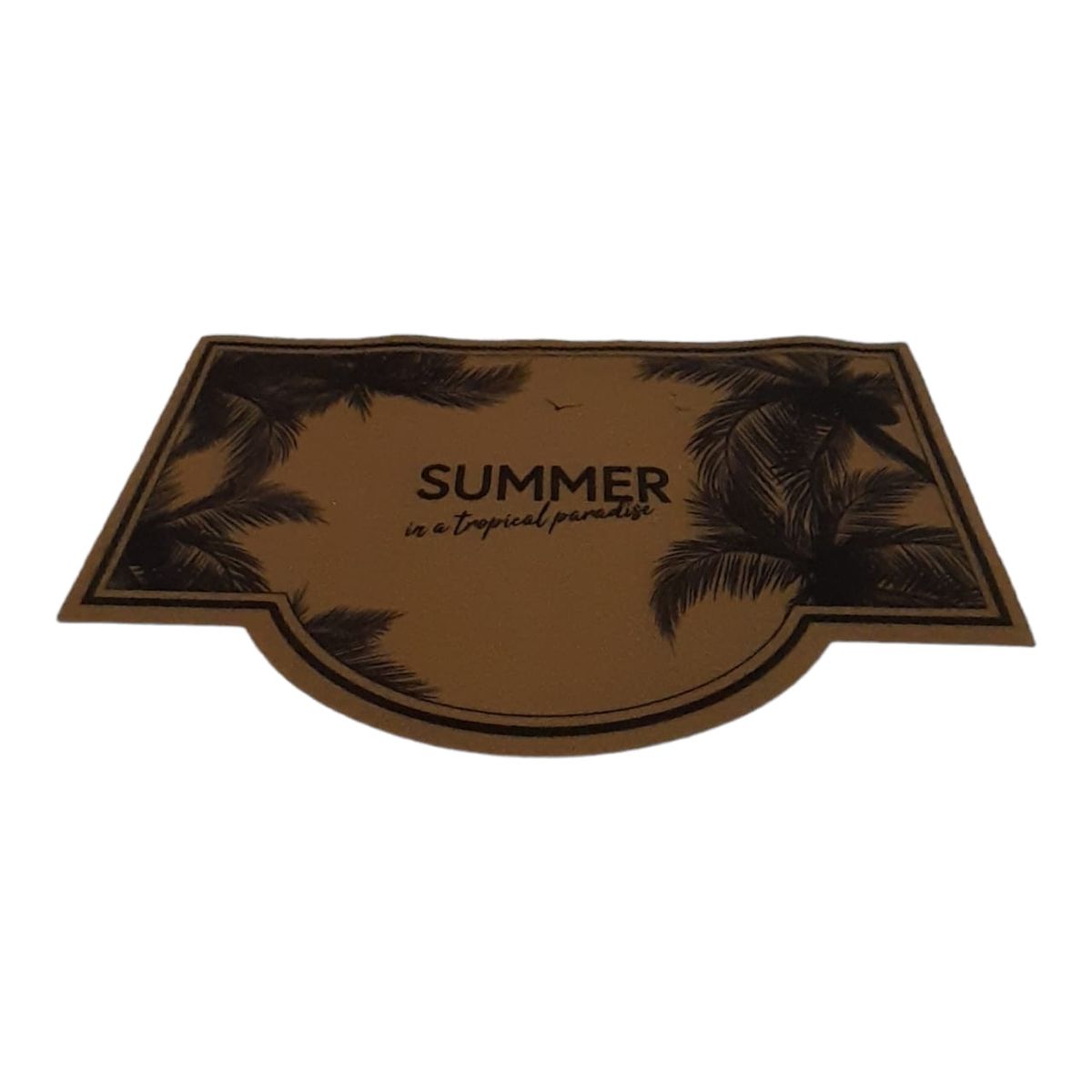 Welcome Outdoor Doormat- Brown - Flower 2