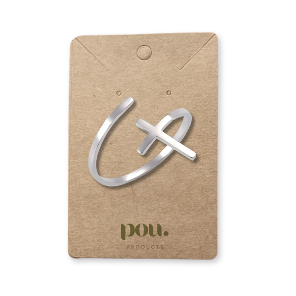 Stainless Steel Cross Ring for Faith